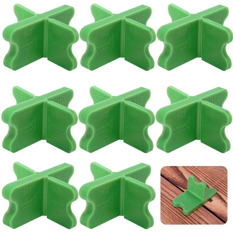 4-in-1 Deck Spacer Tool Professional Installation Wedge for Wood Flooring Gap, DIY Decking Clip and Fence Panel Spacer
