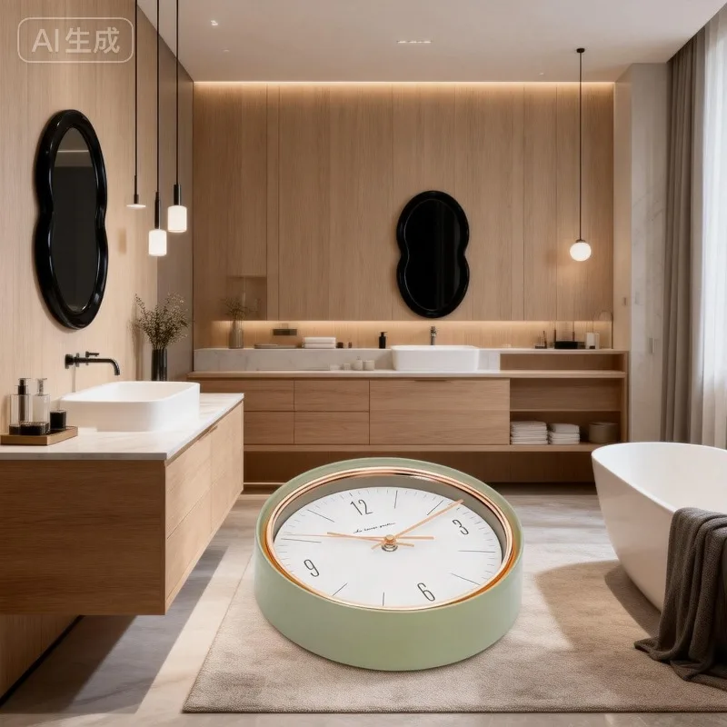 

Living Bedroom Wall Clocks Silent Vintage Simple Battery Powered Wall Clock Luxury Aesthetic Fashion Bedroom Home Decoration