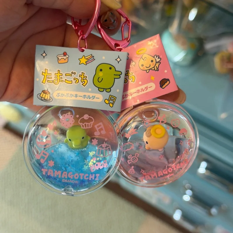 

New Tamagotchi Original Floating 3d Suspension Keychain Knapsack Pendant Purse Charm Ins Style Cute Anime Peripherals Gifts