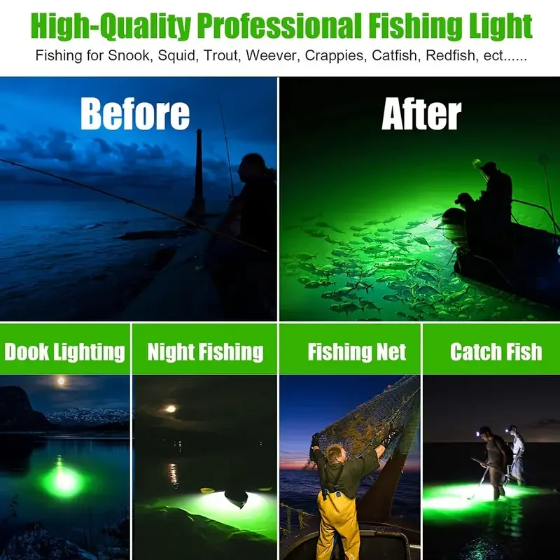 600W Fishing Lights Item Type and Changeable Emitting Color led fishing net light