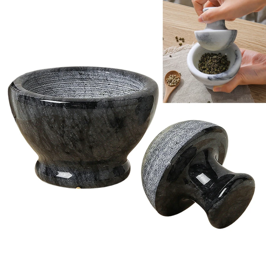 

Цельная бытовая мельница для мраморного раствора и грибного пестика, мельница для камня, дробилка для чеснока, мельница для специй, кухонные инструменты для приготовления пищи