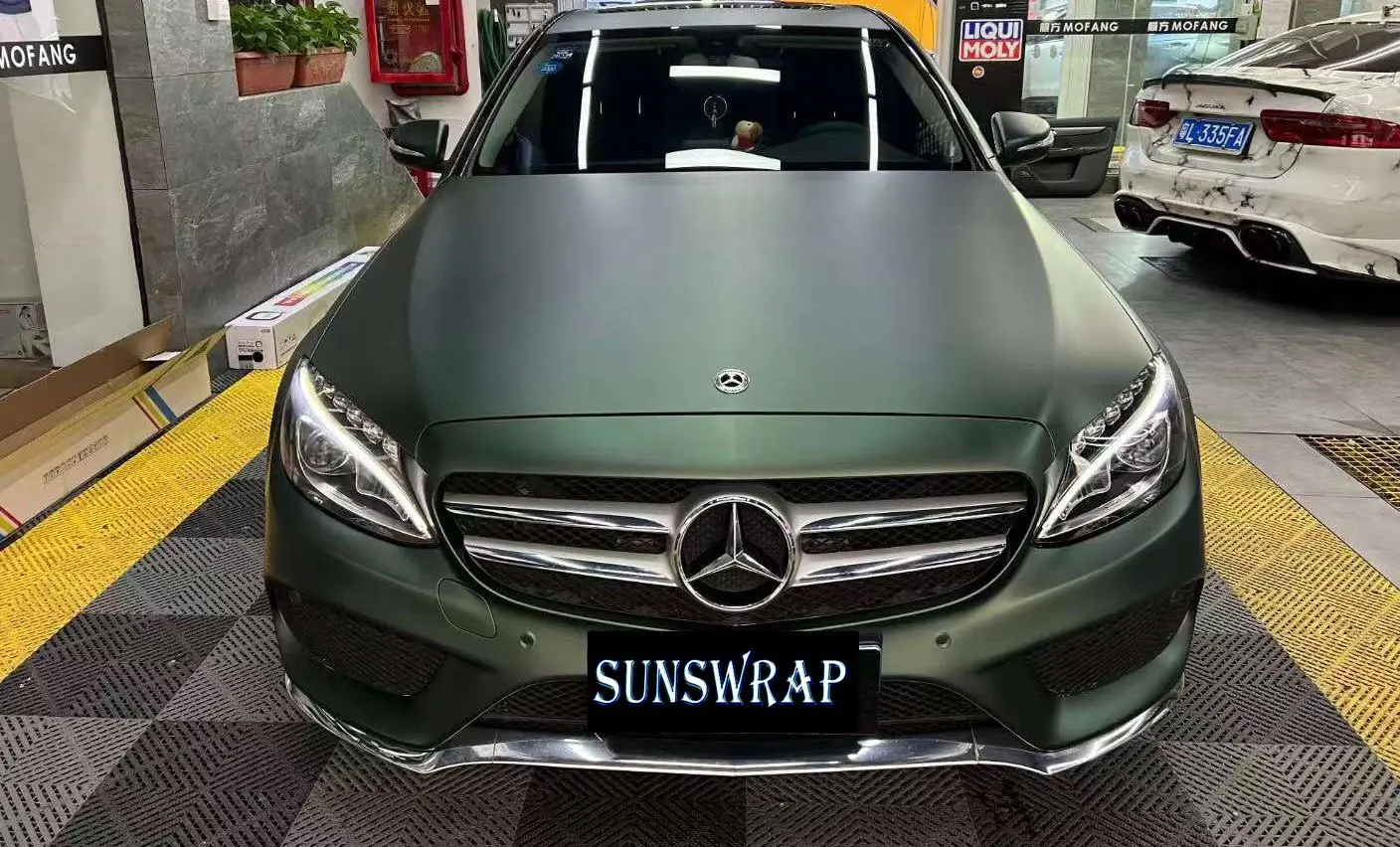 

1,52x20 м/рулон темно-зеленого атласа металлик зеленого цвета автомобиля самоклеящаяся без пузырьков хромированная виниловая пленка