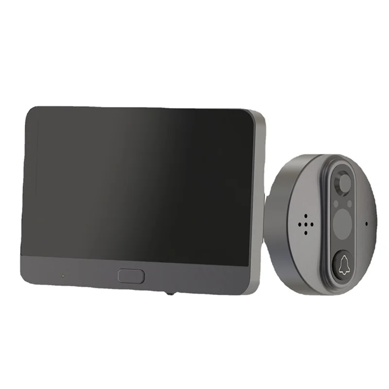 

ABIY 3MP Smart Life Tuya 1080P Wifi Door Bell Eye Peephole Camera 5000Mah Battery PIR Motion Detector IR Digital Viewer