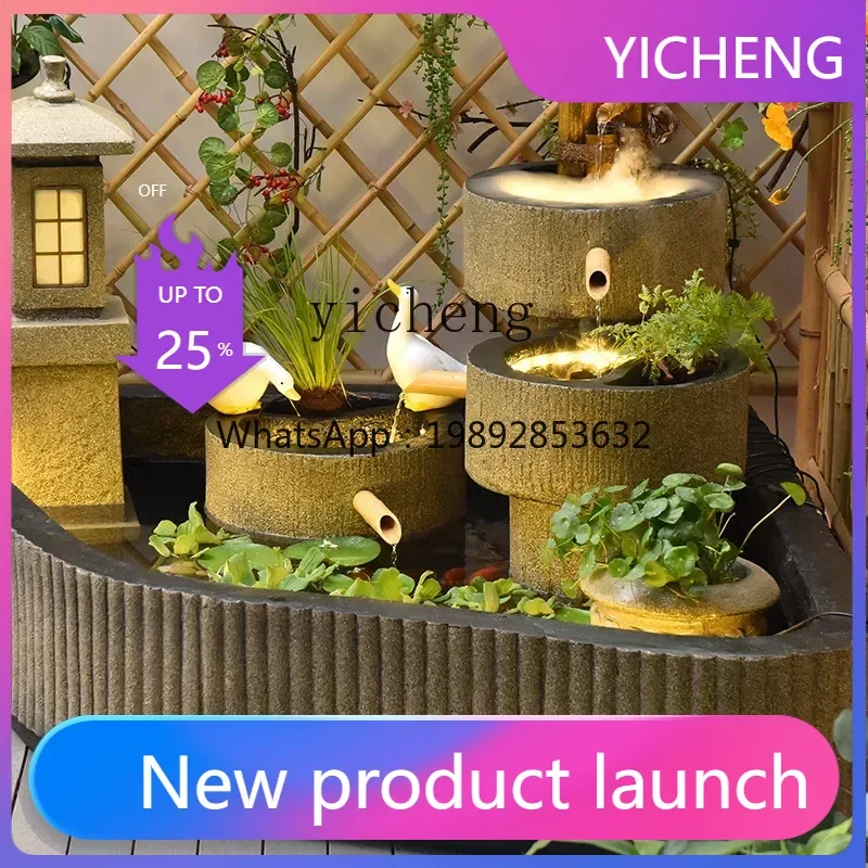 

LYY Chinese courtyard flowing water ornament fish pond water landscape balcony decoration fountain pool