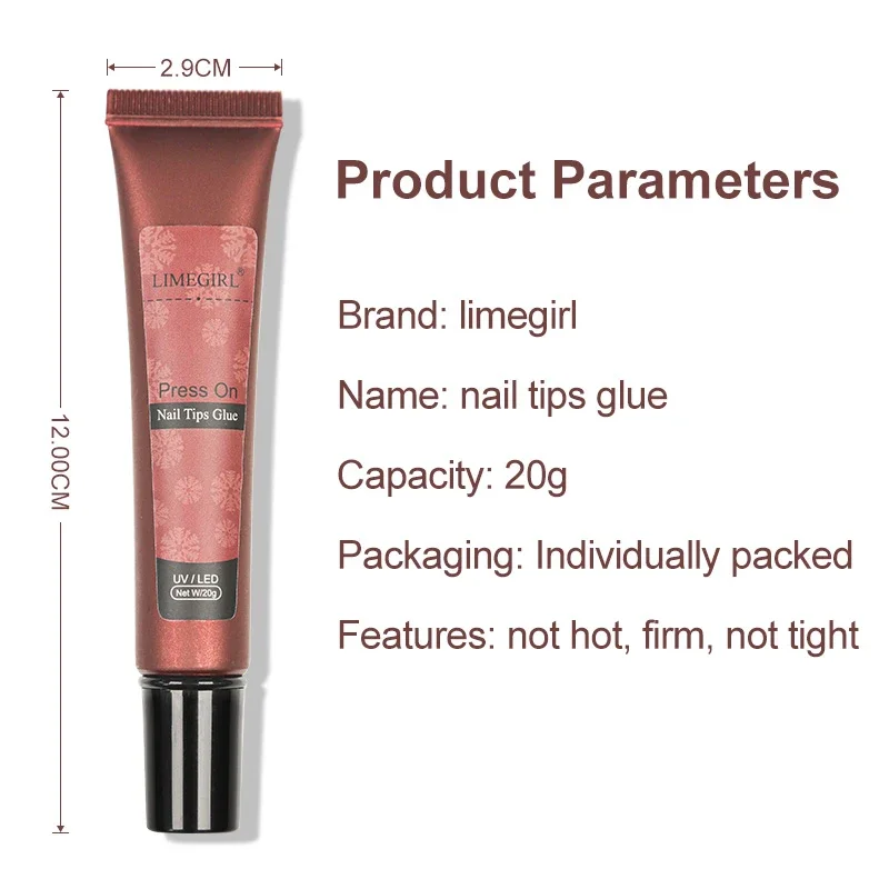 LIMEGIRL 20g/30g Strong เคล็ดลับเล็บกาวเจล UV สําหรับเล็บ Rhinestones เรซิ่นอัญมณีเครื่องประดับ DIY ตกแต่งกาวเล็บกาวปลอม