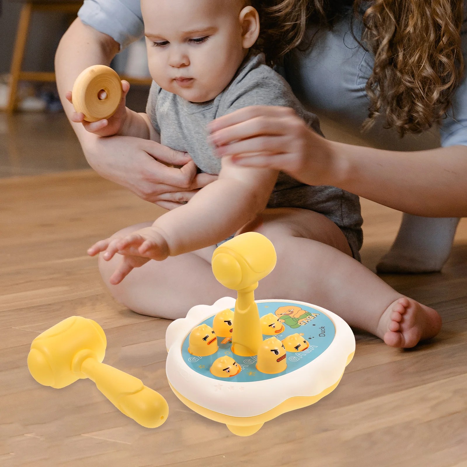 

Duck Whack Toys Plastic Hammer Game for Toddlers Kids Pounding Educational Skill Development Toy Cartoon Shape Bright Colors