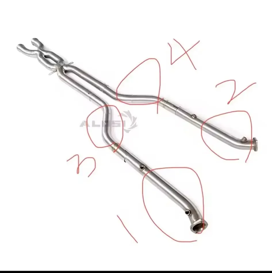 

MIX factory exhaust for BMW M3 E92 V8 4.0l 2008-2013 stainless steel Cat-back exhaust mid pipe