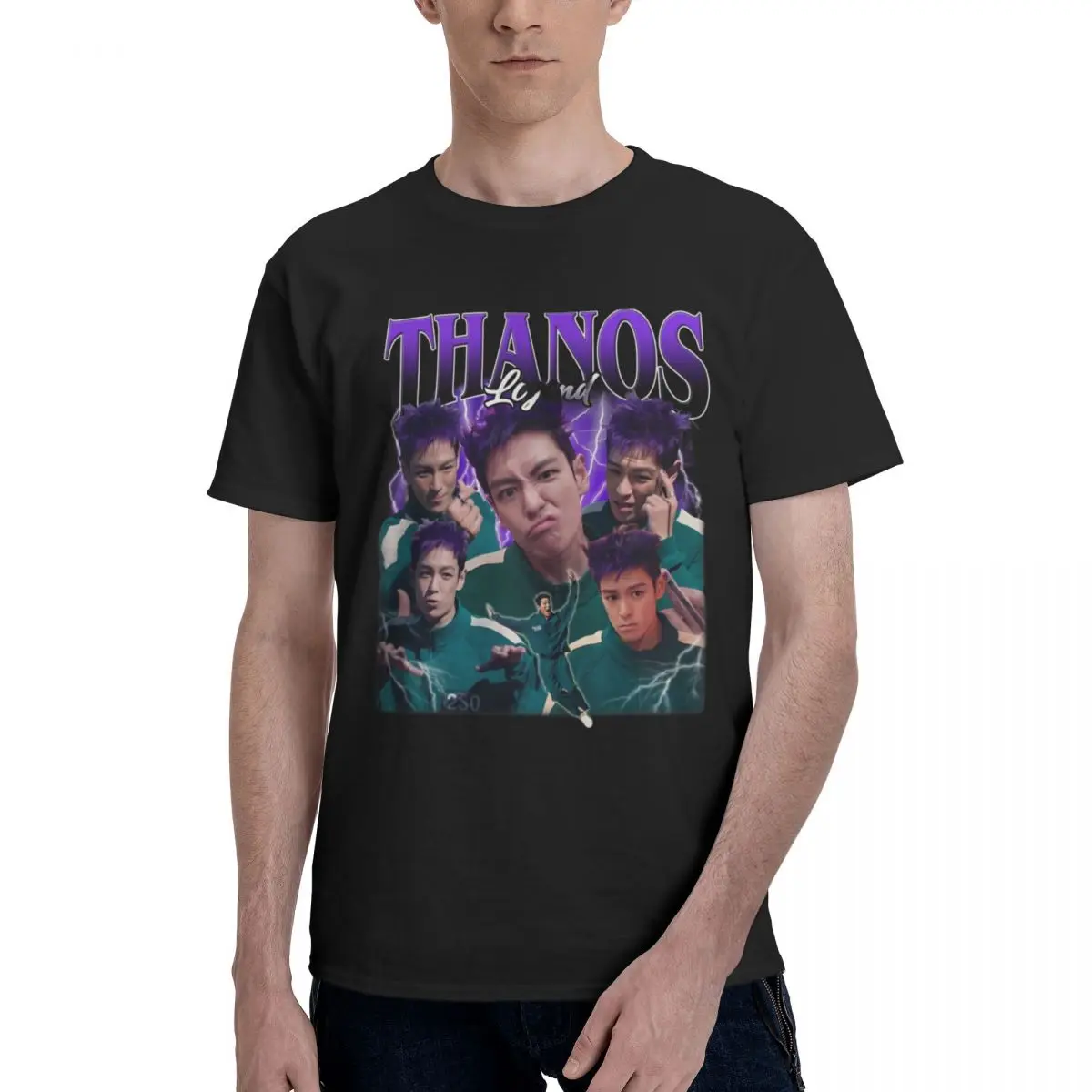 تي شيرت Thanos Legend Choi Seung Hyun T.O يدعم المشجعين Y2K تي شيرت صيفي للرجال والنساء ملابس برقبة دائرية