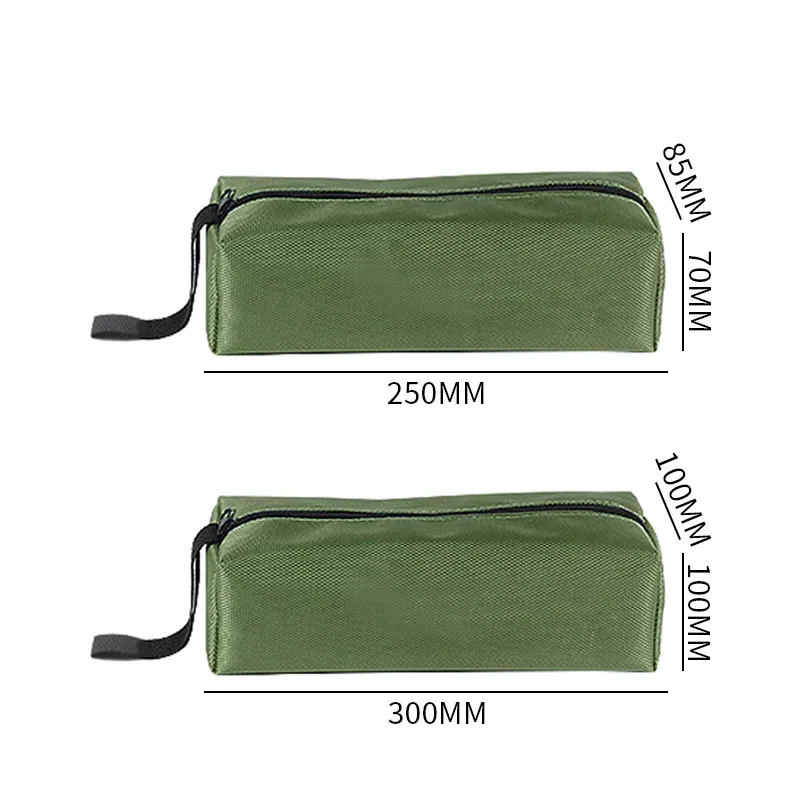 Hand tool bag for small screws, waterproof canvas case, metal parts for forest