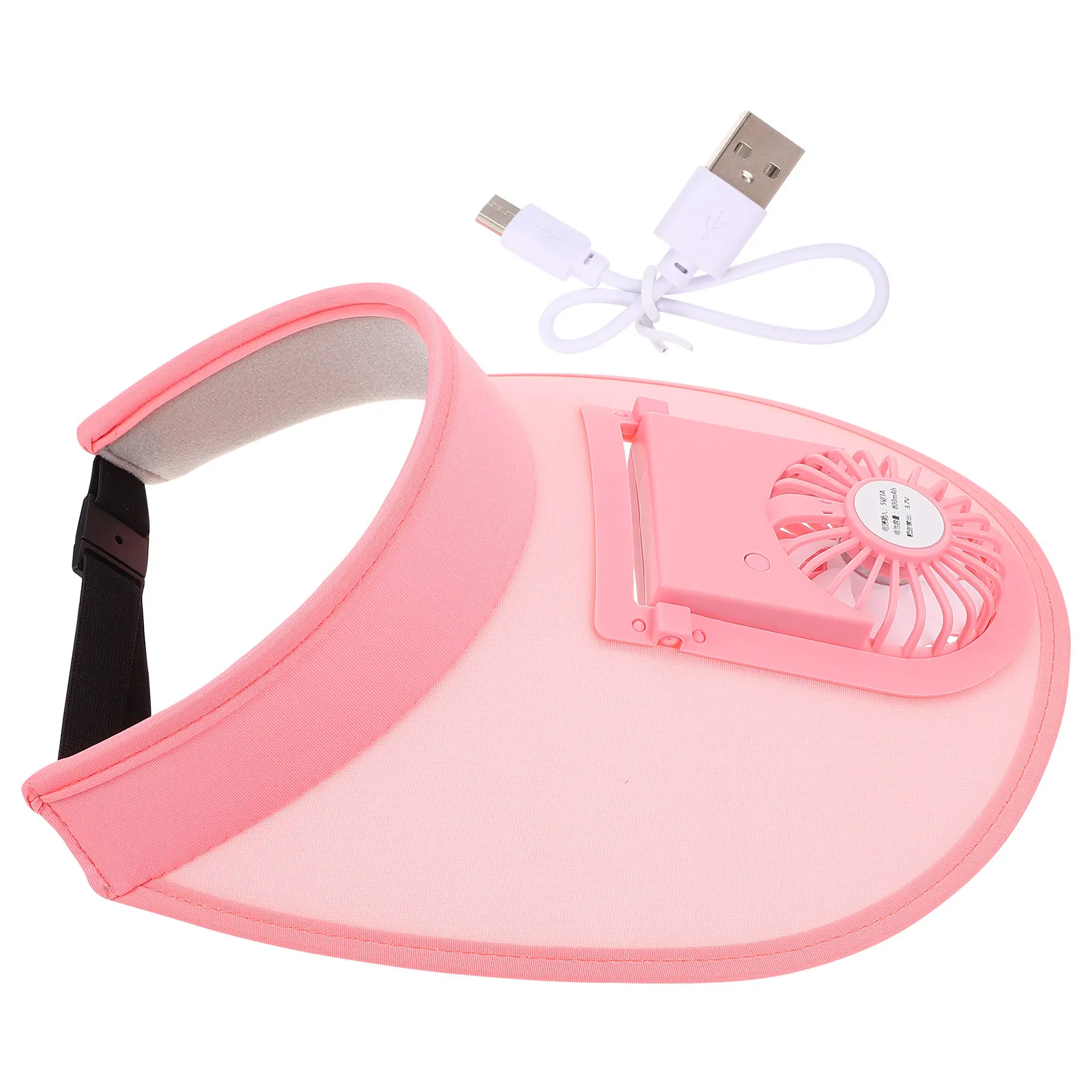 1Pcs Duckbill Visor Sun Hat Rechargeable Fan Adjustable Angle Three-Speed Cooling Sun Shade Outdoor