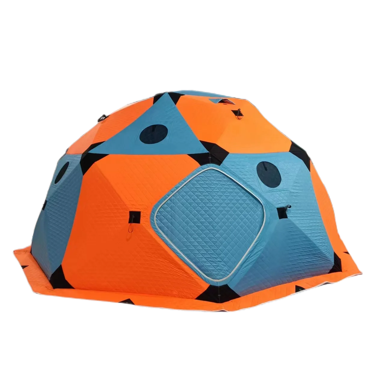 

Outdoor hiking insulated Octagon ice fishing dome tent spherical winter big camping multi-person warm pop-up hot sauna tent