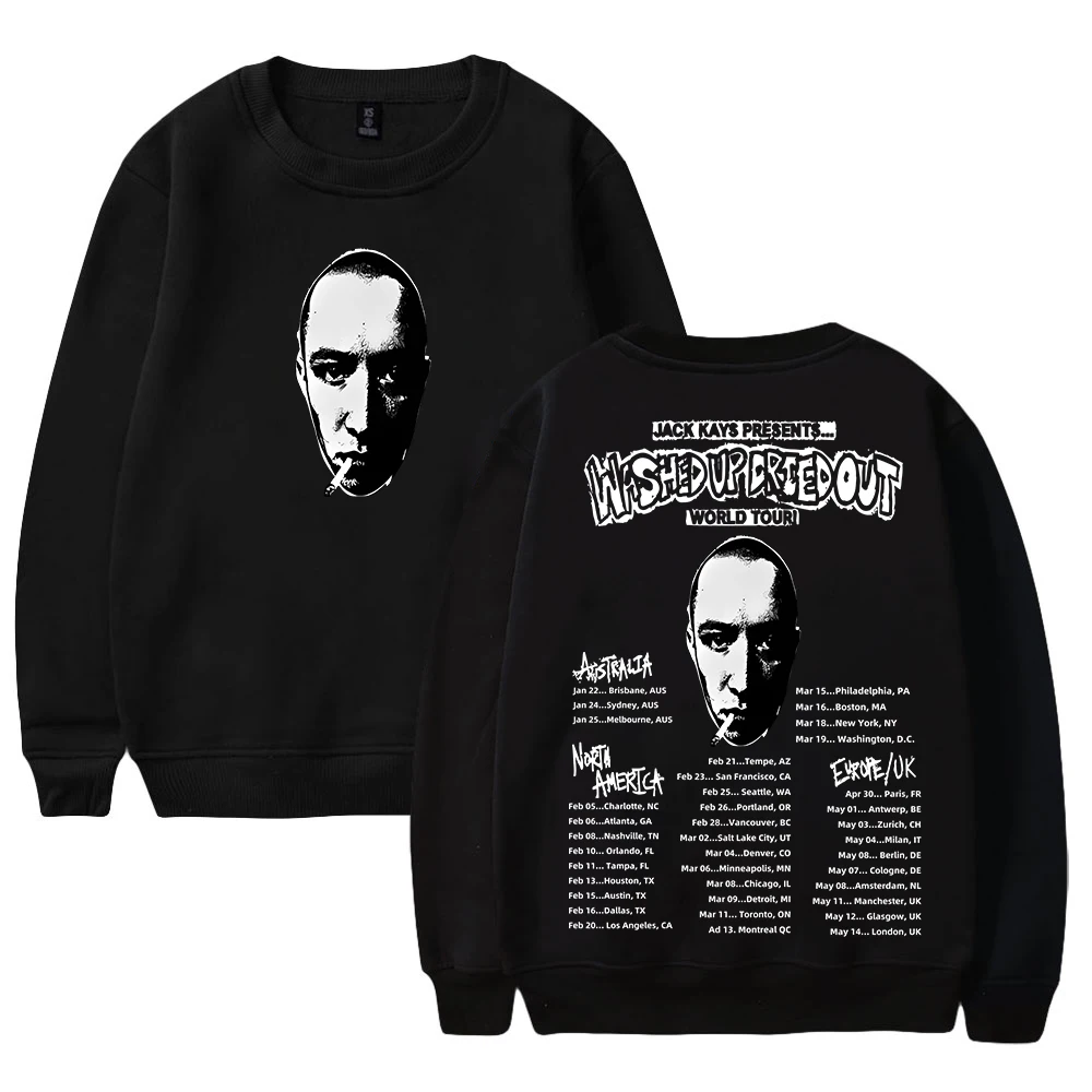 

Jack Kays Washed Up Dried Out World Tour 2025 Merch Crewneck Long Sleeve Streetwear Women Men Sweatshirt Trendy Outfits