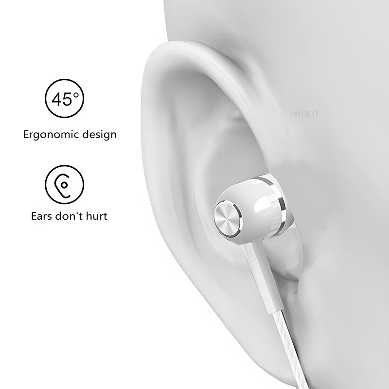 3.5mm Wired Earphone In Ear Headset HIFI Heavy Bass Earbuds Monitor Sports Headset Stereo Music Gaming Headphone With Microphone