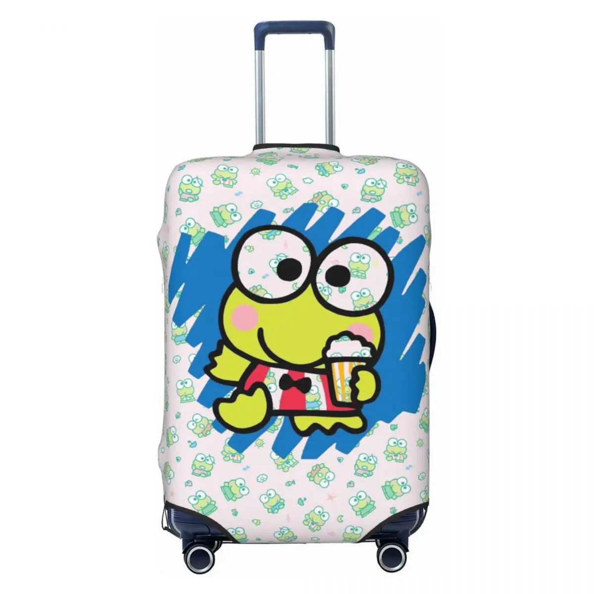 

Custom Keroppi Luggage Cover Funny Cute Frog Anime Suitcase Protector Covers Suit For 18-32 inch