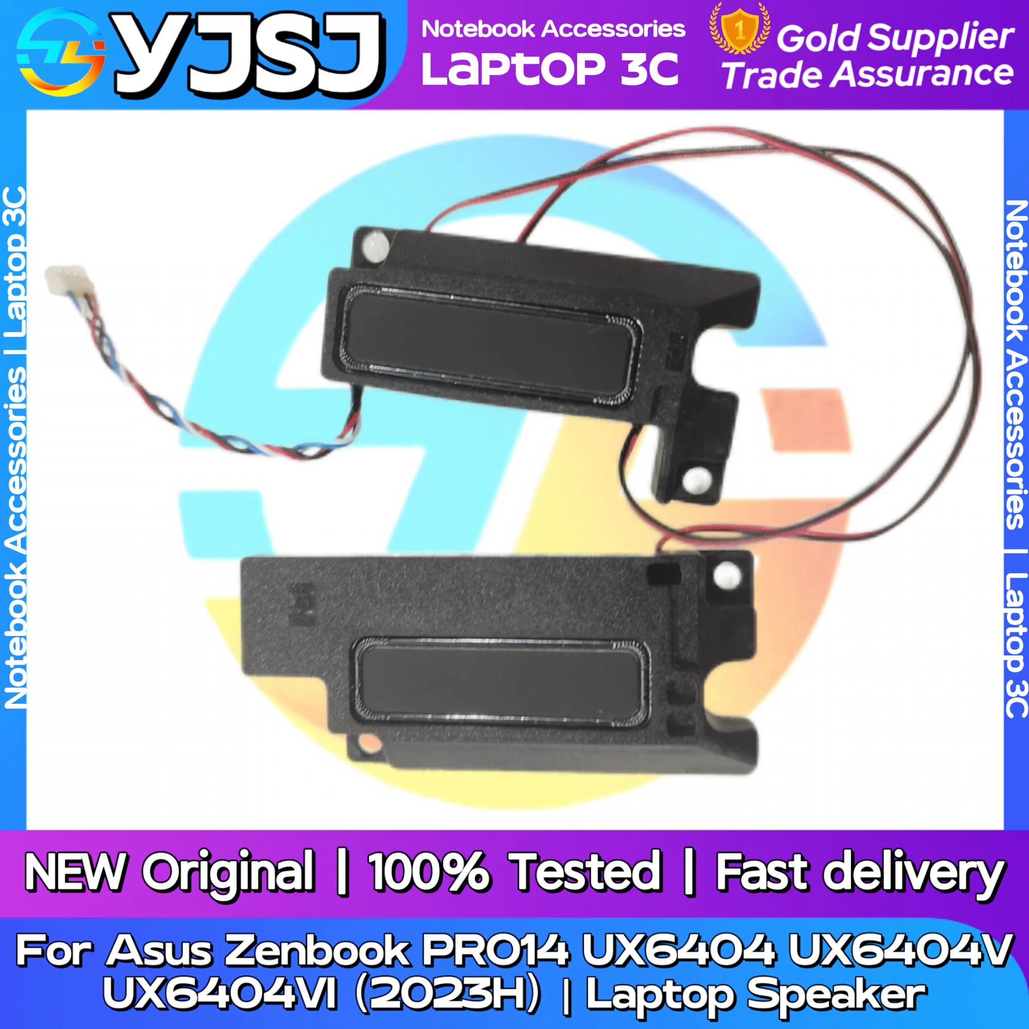 New Original Laptop Notebook Audio Speaker For Asus Zenbook PRO14 UX6404 UX6404V UX6404VI 2023H  Built-in Speaker Horn Audio
