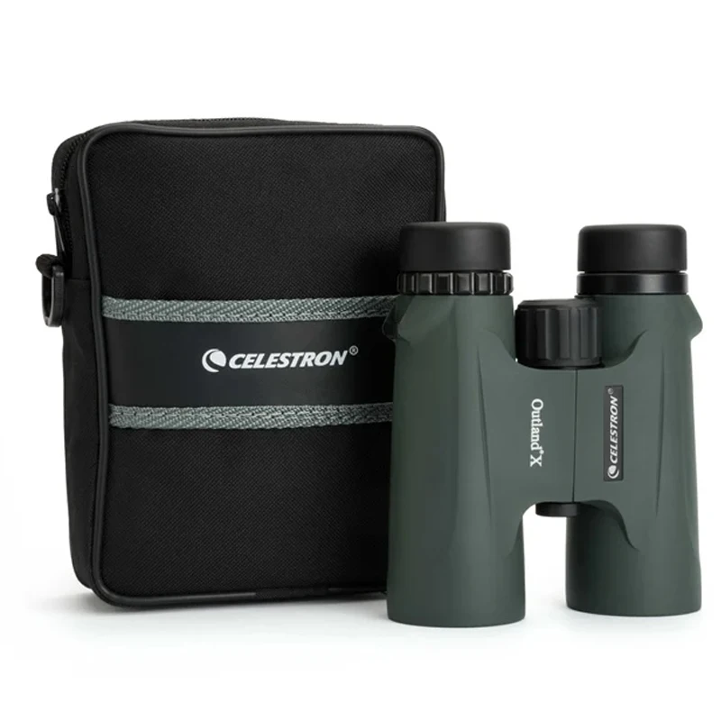 Celestron Outland X 8x42 10X42 Green Binoculars Waterproof & Fogproof Binoculars for Adults Multi-Coated Optics and BaK-4 Prisms