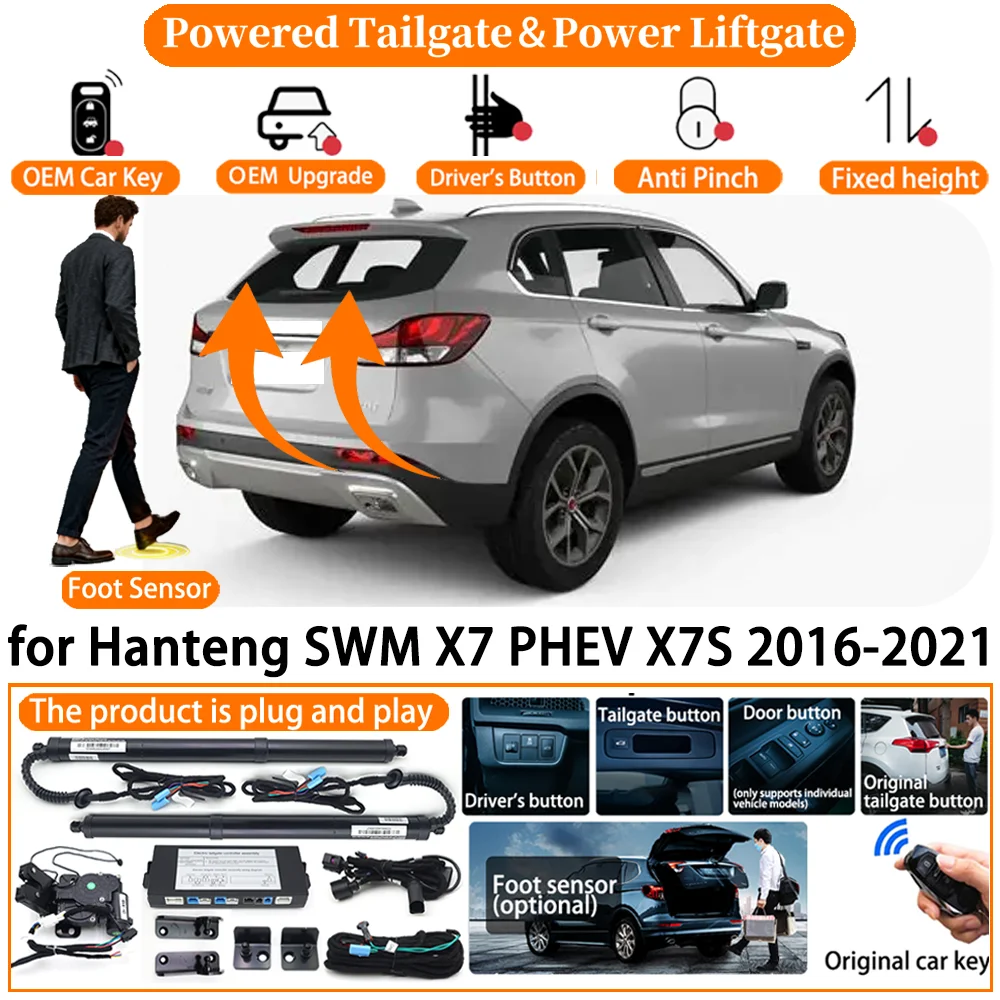 

Car OEM Powered Tailgate system for Hanteng SWM X7 PHEV X7S 2016-2021 Automatic Electric Power Tailgate Strut Tail Gate Lift kit