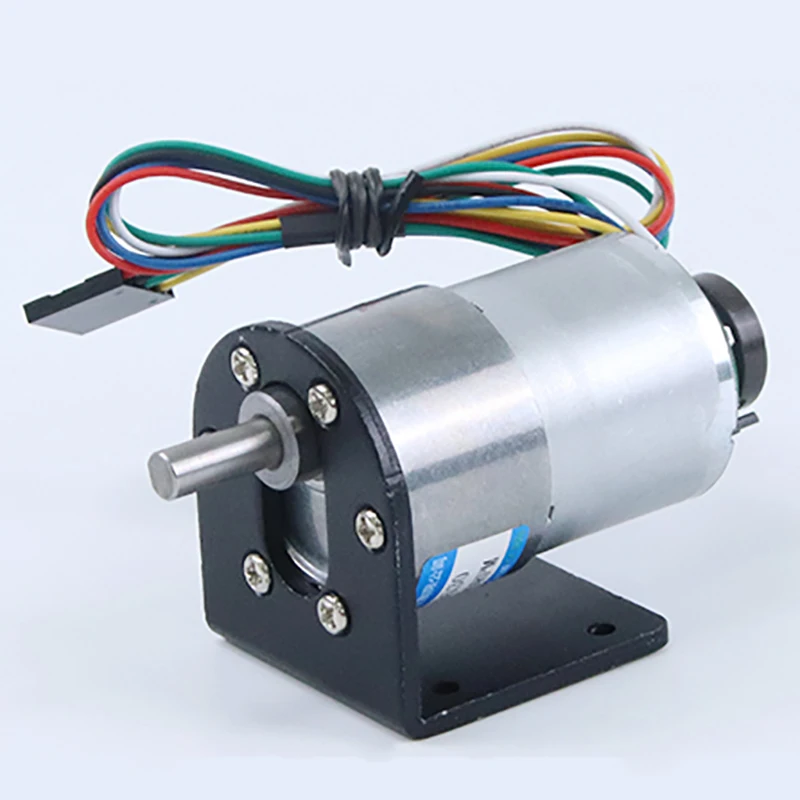 Micro moteur à engrenages 24V 12W DC, avec encodeur Hall, vitesse réglable 37MM, moteur électrique CW CCW JGB37-3530B