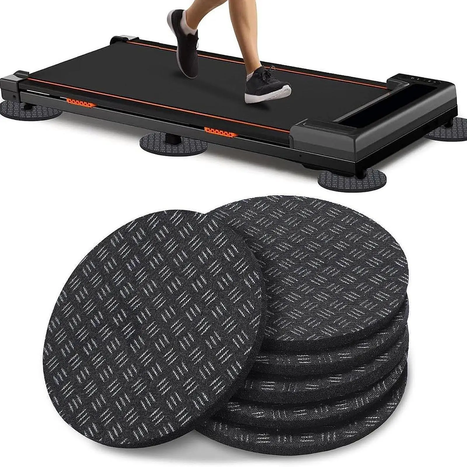 

6x Non Slip Walking Pad Mat for Carpet Hardwood Floors 3.94 inch Diameter