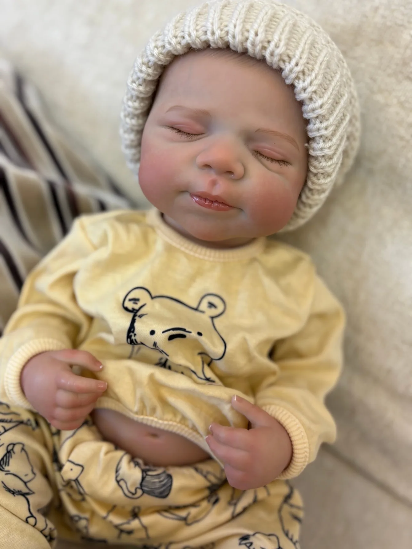 Aitzvah 1 18 inch Pascale Bebe herboren meisjespop handgemaakte zachte vinyl pasgeboren babypop voor kinderen verjaardagscadeaus