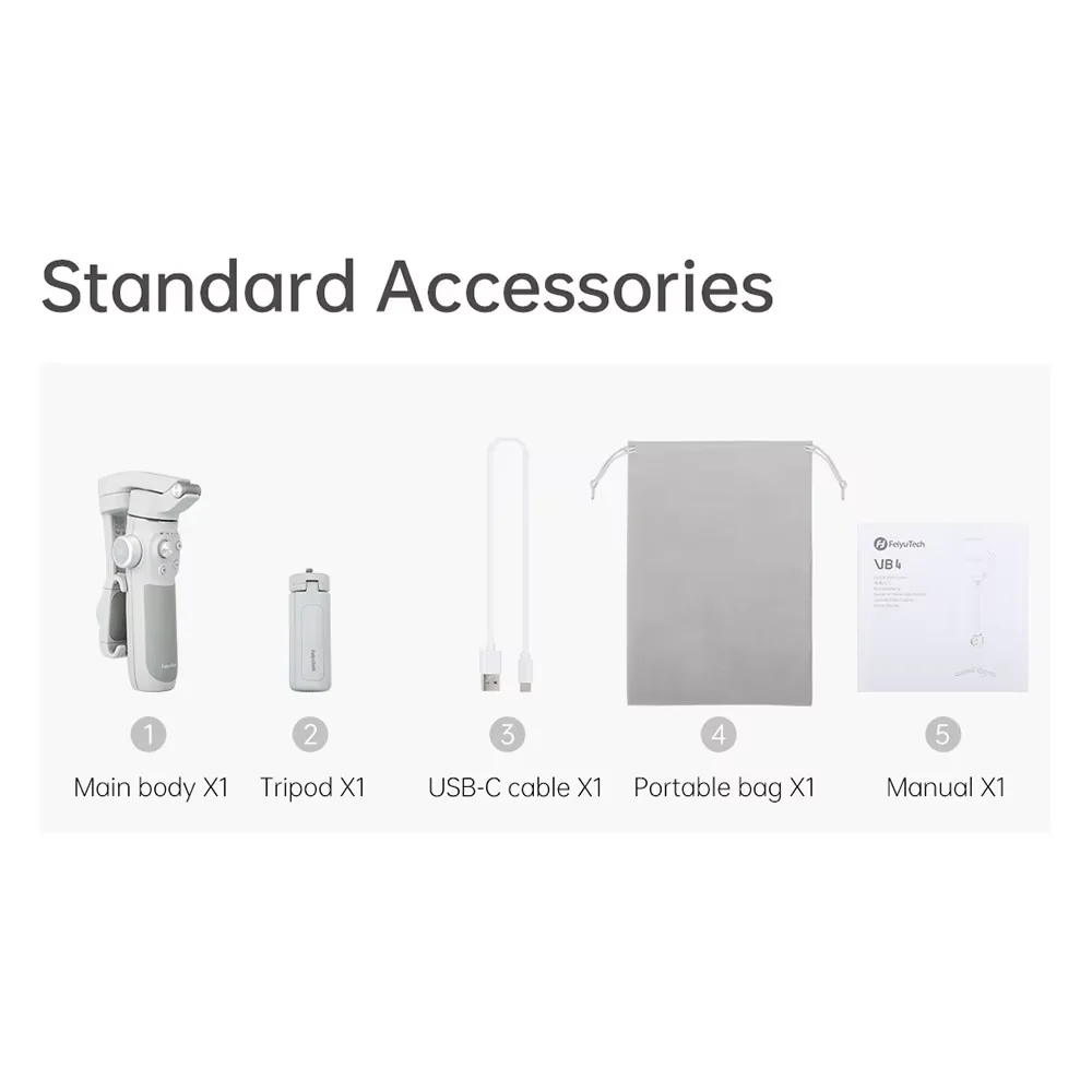 Feiyutech VB4 Smartphone Stabilisator Gesicht ai Tracking 3-Achsen-Telefon Gimbal eingebauten Selfie-Stick tragbare iPhone Pro Samsung – Detail 19