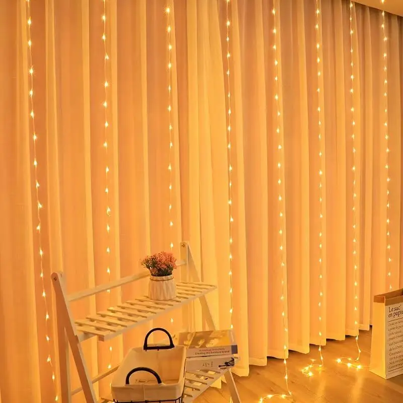 USB-Гирлянда-занавес, 8 режимов