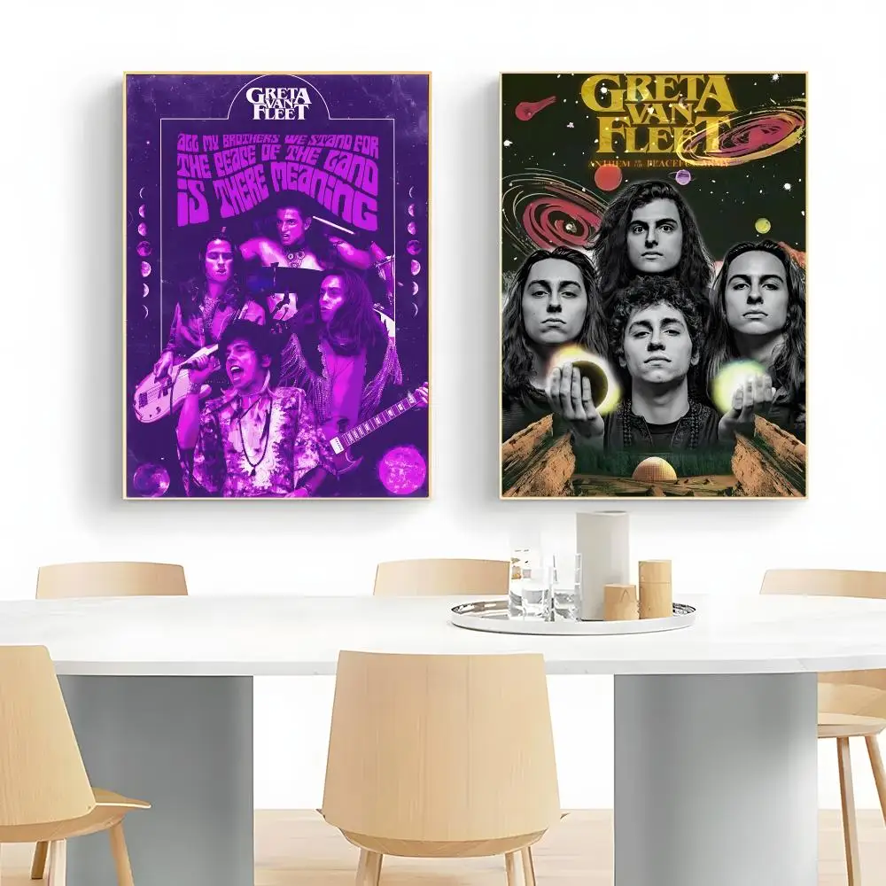 Classic Rock Band G-greta Van Fleet Poster Wall Art Print Decorative Mural Home Decor Gift Unframed