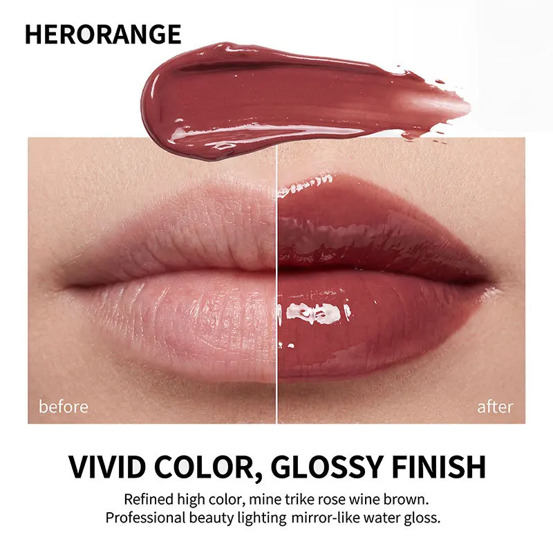 Glossy Solid Lip Balm Stick – Dewy Water Glow Tinted Lipstick, Plumping Jelly Finish,Natural No-Makeup Look,Hydrating Non-Sticky