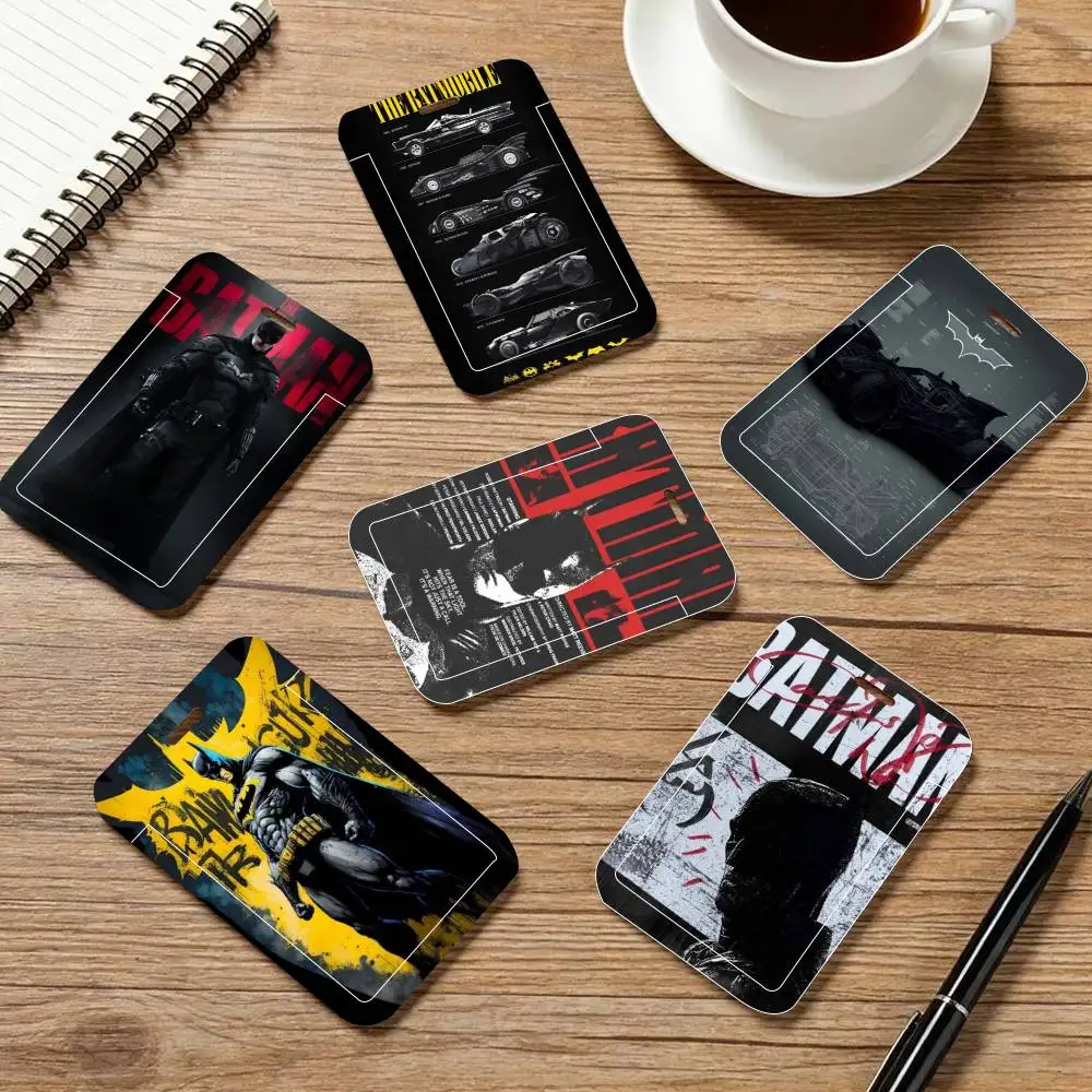 Porta Tarjetas de Identificación de Batman con Correa para el Cuello, Colgante, Porta Credenciales, Llavero, Estuche para Credenciales de Trabajo, Regalo