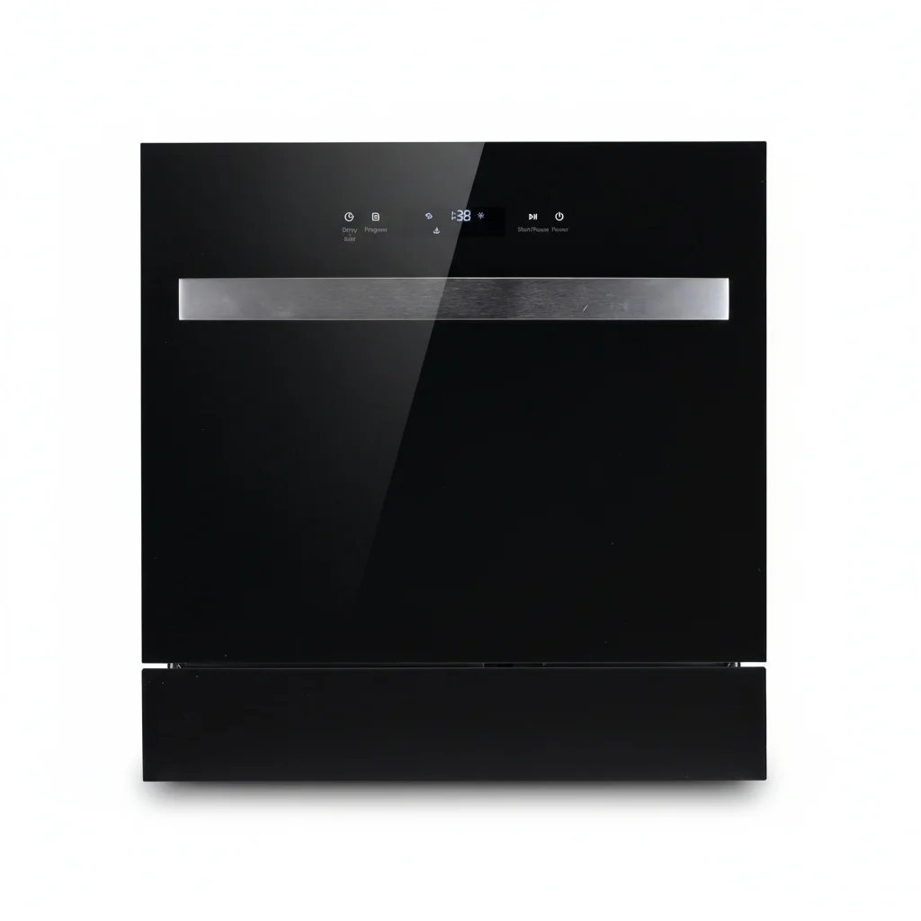 Smart Dishwasher, 16 Set Capacity Compact Mini Dishwasher, Fully Automatic Built-In Dishwasher, for RV and Apartment Kitchen