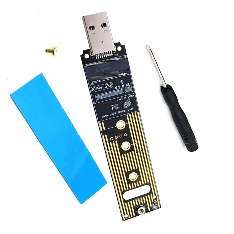 1 Set M.2 NVME SSD To USB 3.1 Adapter 10Gbps USB3.1 Gen 2 For M2 Nvme 2230 2242 2260 2280 SSD