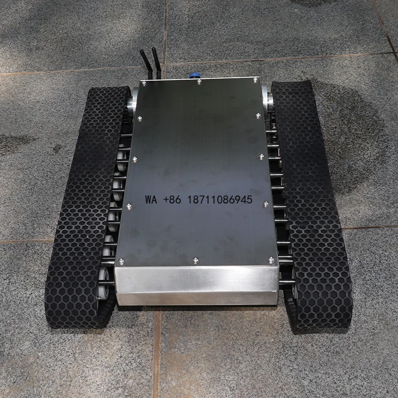 Waterproof IP65 Construction Platform Can Use Solar Panel, RC Remote Control Robotic Chassis for Cleaning