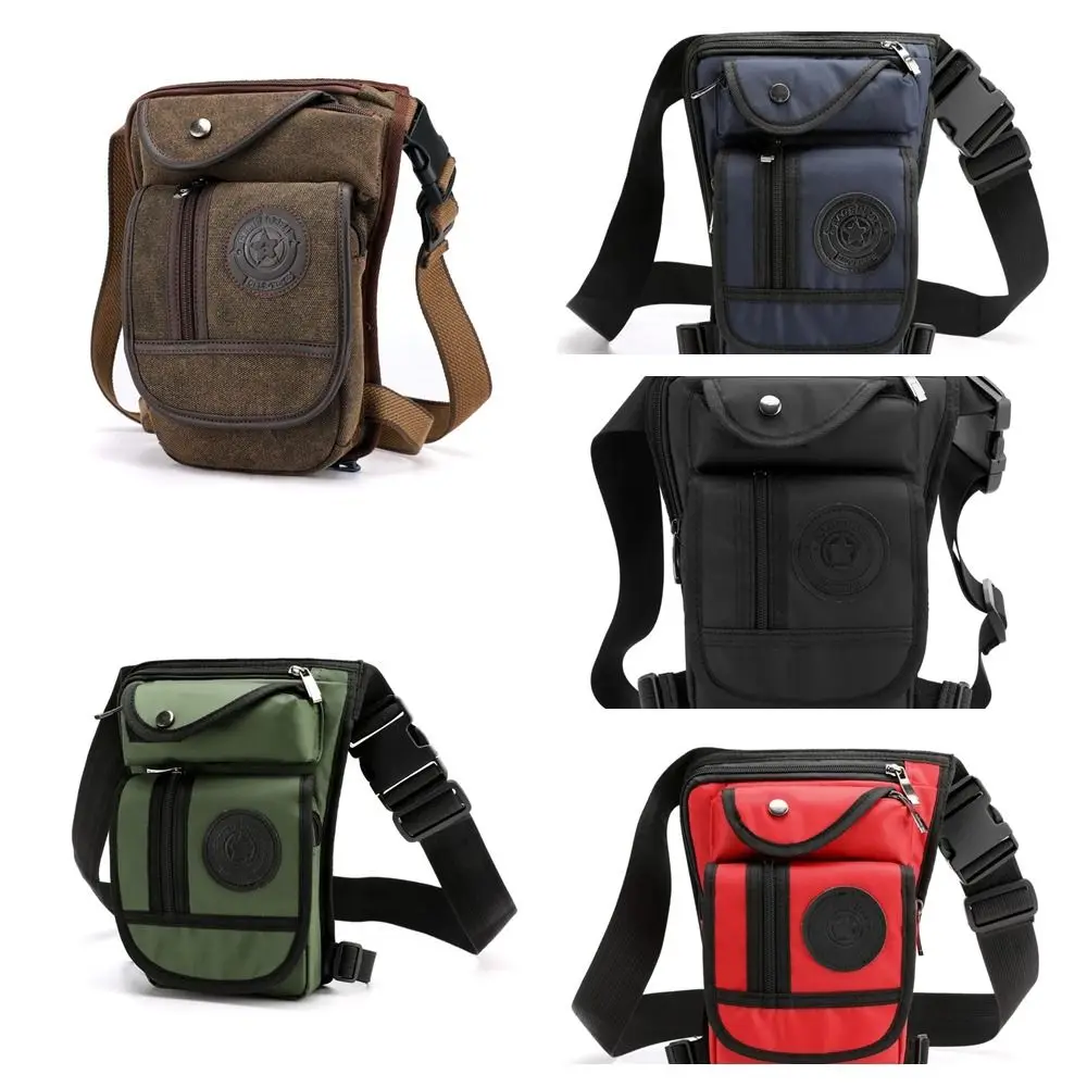 2024 สะโพกเข็มขัดวางขากระเป๋าไหล่ผ้าใบ Fanny Pack เดินป่าขี่รถจักรยานยนต์เอวต้นขากระเป๋า