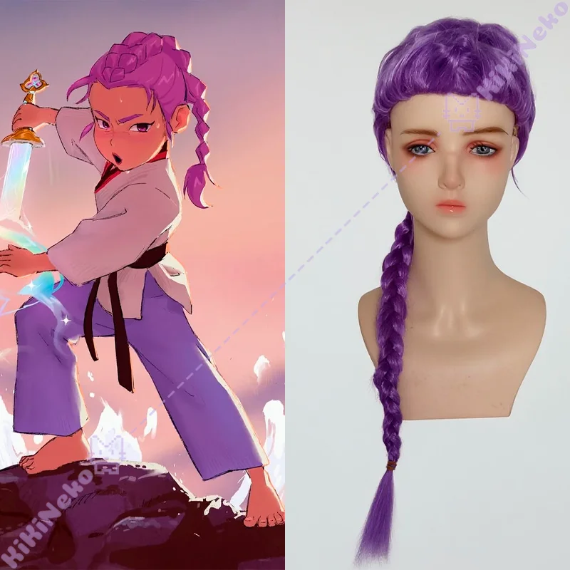 

HUNTR/X Rumi Cosplay Wig Film KPop Demon Hunters Young Rumi Cosplay Wig Little Hair Outfit For Hallowmas Party Girl Comicon
