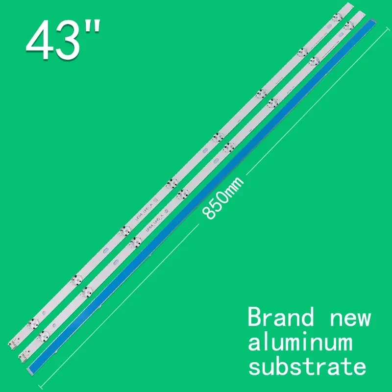 3 peças = 1 conjunto 8leds 3v 850mm para LG TV LCD de 43 polegadas UF64_UHD_A 43 polegadas uhd 1bar 24ea tipo rev 0,4- 150408   Faixa de luz de fundo 43UF6400-CA
