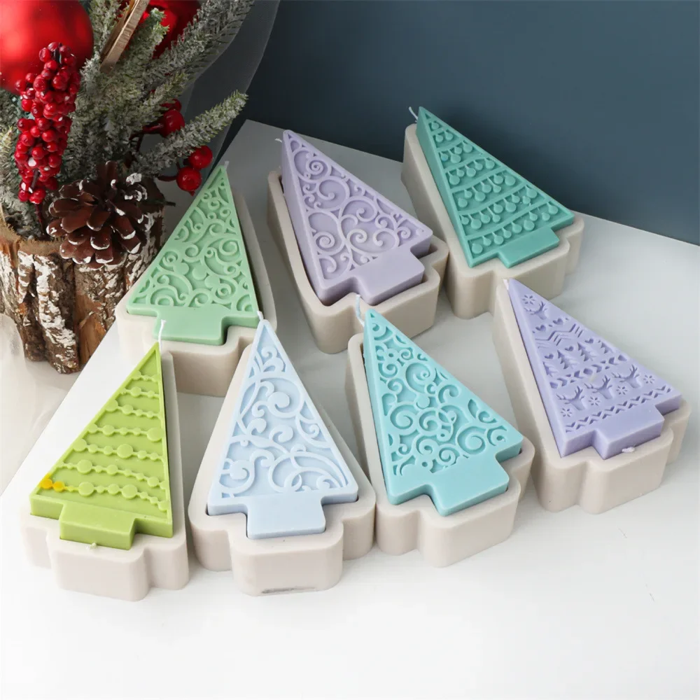 

Nordic Style New Rattan Pattern Silicone Molds Bell Ball Christmas Tree Aromatherapy Plaster Resin Mold Candle Making Kit