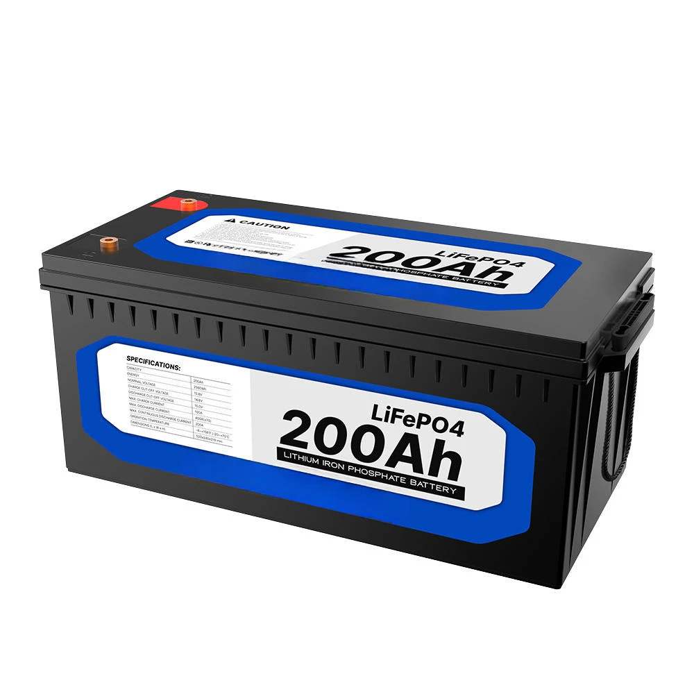 Deep Cycle BMS RV Marine Solar Rechargeable 12V 200Ah LiFePO4 Lithium Iron Battery