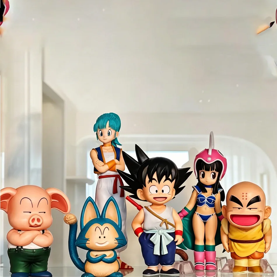 10-20cm Anime Dragon Ball Z Figure Goku Figure Practice Section GK Figures Krillin Chichi Bulma Anime Collectible Model Toy Gift view 3