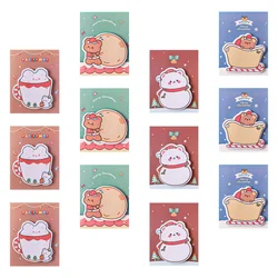 12 Pcs Classified Notes Shaped Christmas Sticky Notes Student Decor Paper Sticker for Xmas Memo Stickers