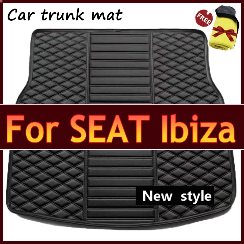 Car Trunk Storage Pad For SEAT Ibiza 6J 6P MK4 2008~2017 Waterproof Dedicated Car Mat runk Mat Car Accessories ﻿