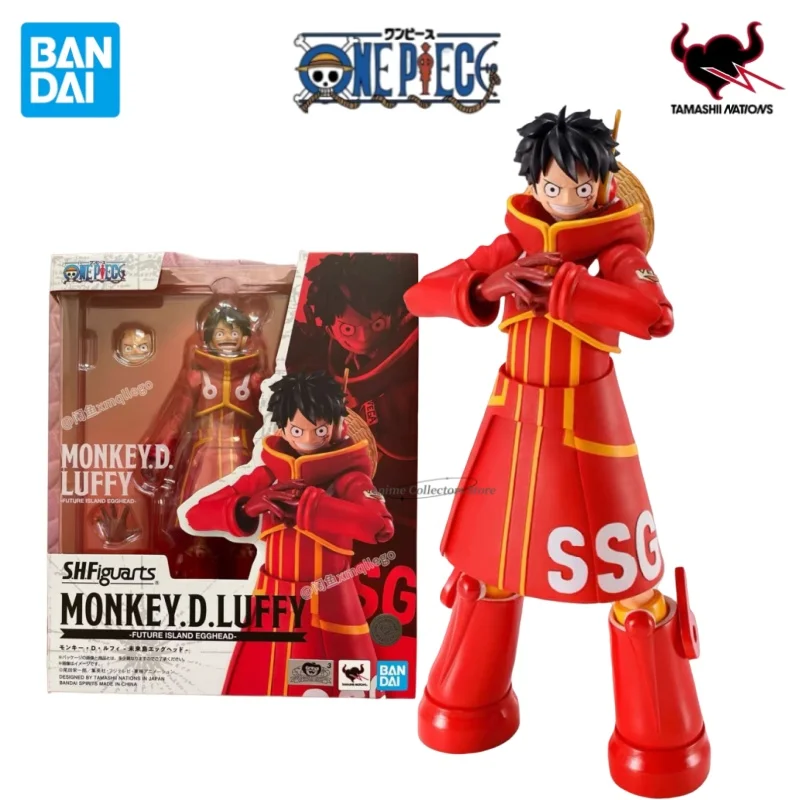 

Оригинал в наличии Bandai S.H.Figuarts One Piece MONKEY.D.LUFFY FUTURE ISLAND EGGHEAD Фигурка Готовая модель Аниме Экшн-игрушка в подарок