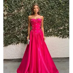 Gorgeous Prom Dresses 2025 Pearls Cool Fabric Arabia Customized Evening Dresses Formal Occasion Party Kurdish Culture Dress
