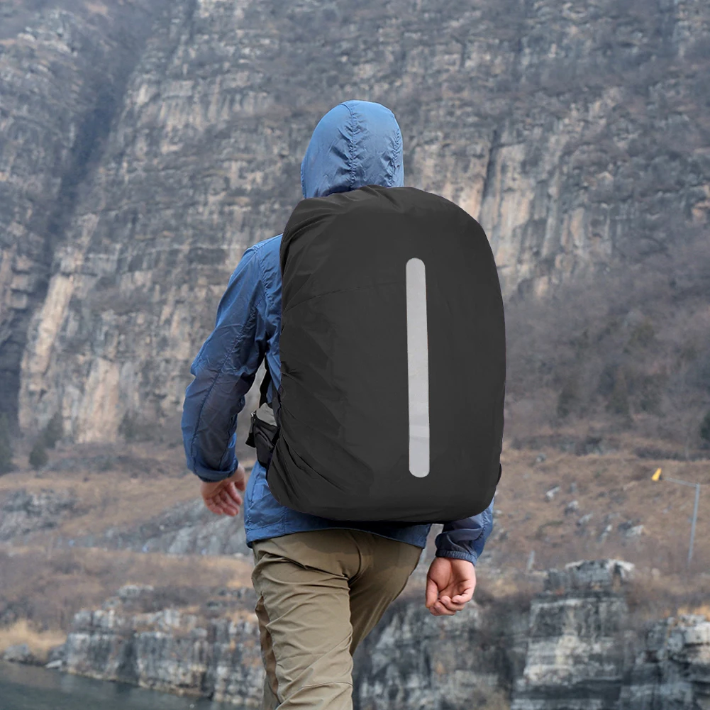 30L/60L Reflective Waterproof Backpack Rain Cover Outdoor Night Cycling Hiking Climbing Safety Raincover Case Bag Backpack Cover