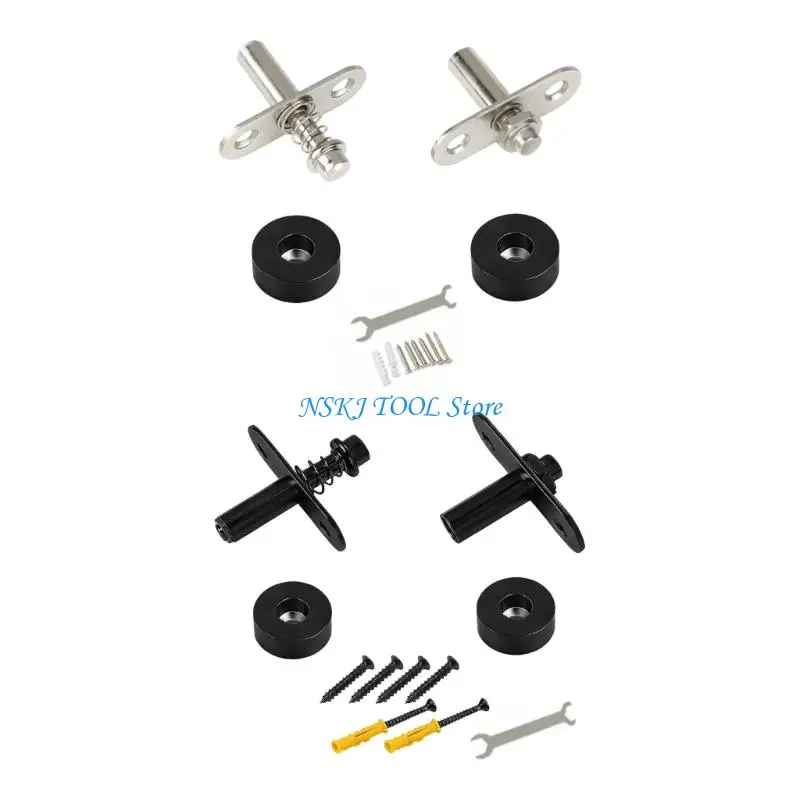 L8RC Panel Motion Mounting Hardware Set for Screen Divider with Top and Bottom Bases Screws Adjustment Tool Inside Use