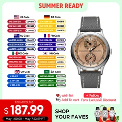 FARASUTE Manual Mechanical Men's Watch Seagull Movement Sappnt Sapphire Crystal Business Waterproof Regulateur Men Watch Reloj