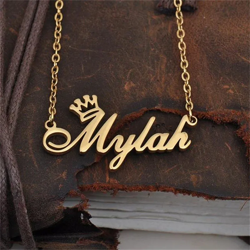 

Custom Made Golden Kawaii Picture Chain Tactical Laser Cutting Charms Friends BFF Child Hipster Thick Lady Femmes New Supply