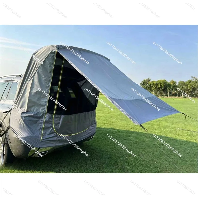 Self-driving tour BBQ camping travel tent shading rainproof trunk rear extension tent