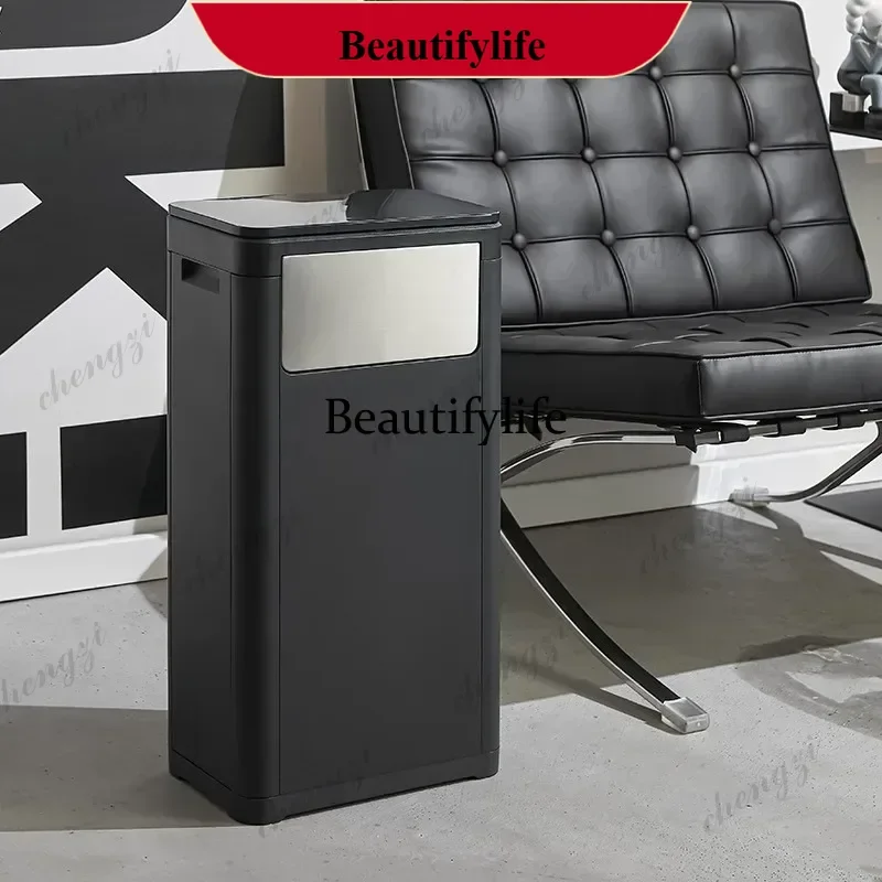 Double Open Lid Waste Bins Kitchen With Handle Waste Bins Large-capacity Trash Can Luxury Modern Household Cleaning Tools