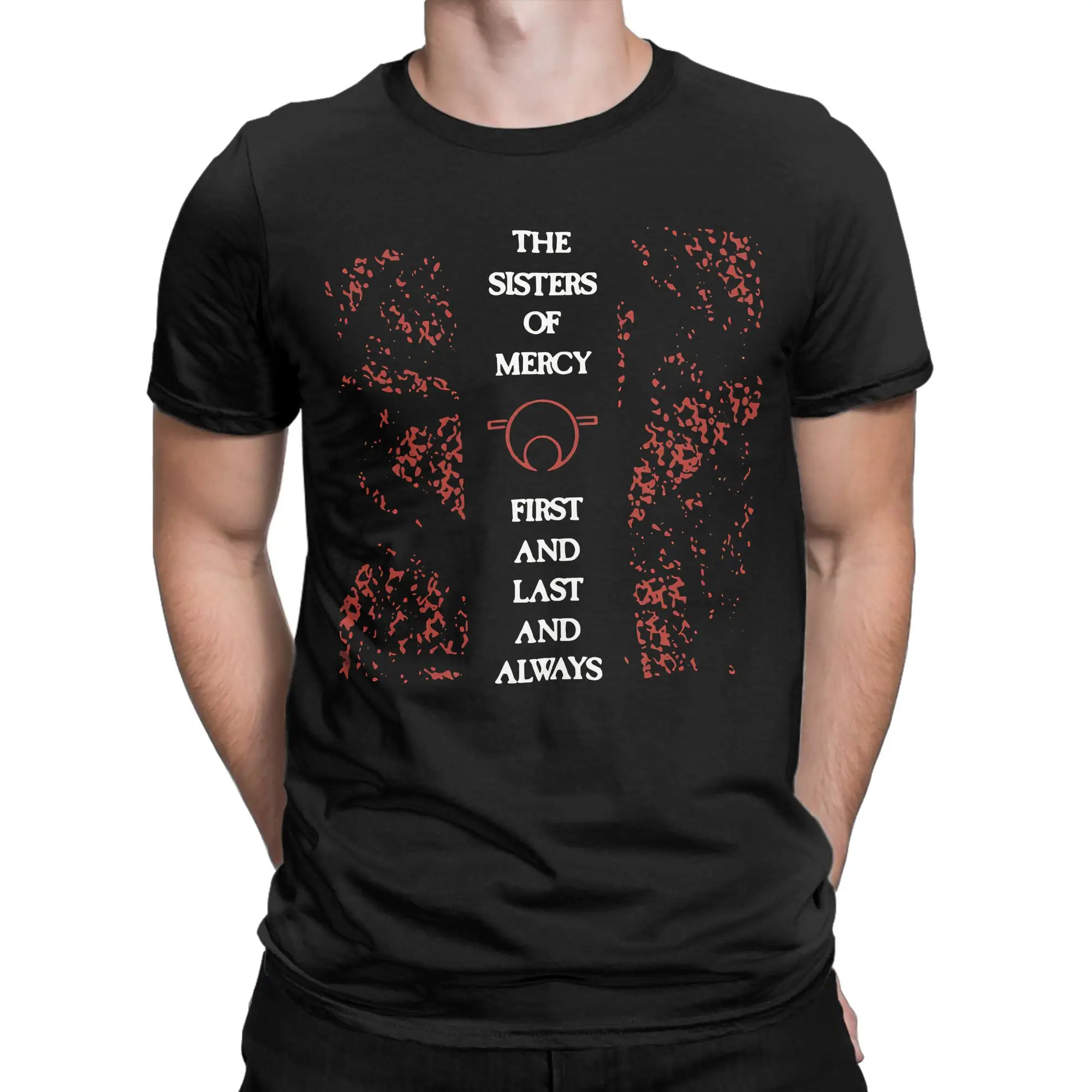 T-shirt 100% coton First And Last And Always Novelty The Sisters Of Mercy pour hommes