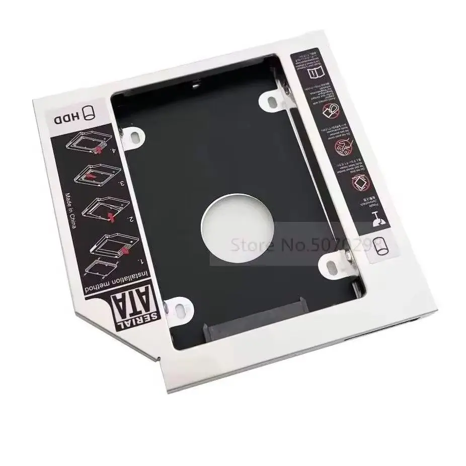 12.7mm 2nd HDD Hard Drive Optical bay Caddy Bracket For HP ProBook 4710s 4340s 4431s 4515s 4341s 4310s 4311s 4410s 4411s 4415s
